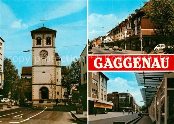 Gaggenau Kirche Fußgängerzone