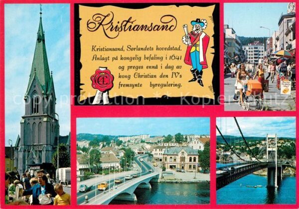 Kristiansand Kirche Stadtansichten Brücke