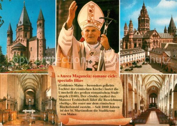 Mainz Rhein Dom Chorraum Papst Johannes II