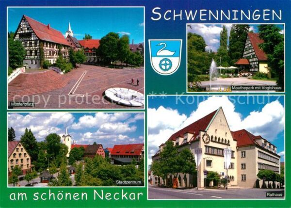 Schwenningen Neckar Muslenplatz Rathaus Mauthepark Vogtshau