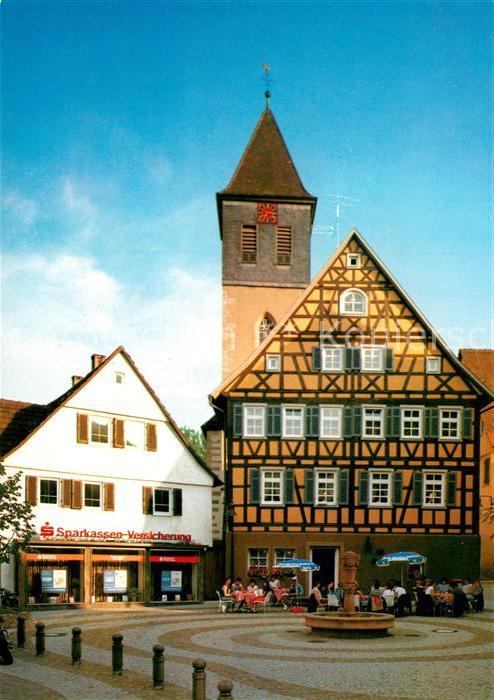 Rudersberg Wuerttemberg Alter Rathausplatz evangelische Kirche