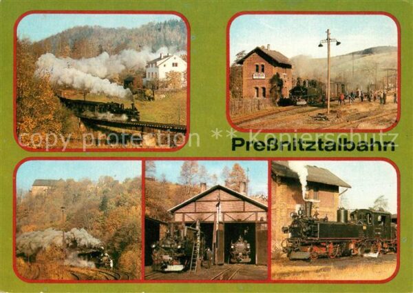 Eisenbahn Pressnitztalbahn Schmalspurbahn Wolkens
