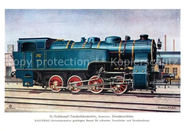Lokomotive D-Nassdampf-Tenderlokomotive Dresdnerhü
