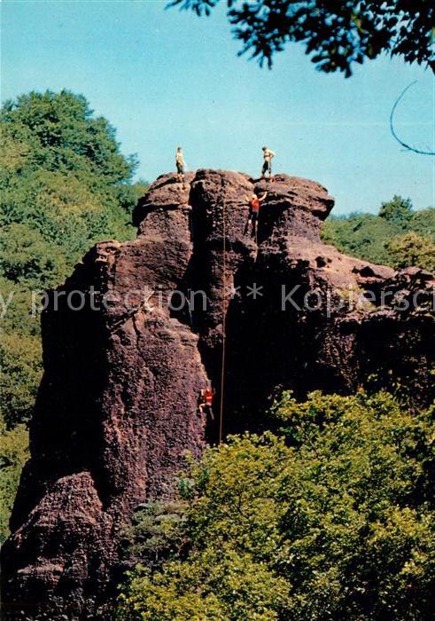Klettern Bergsteigen Buntsandsteinfelsen Hausen Blens Abende