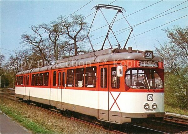 Strassenbahn Doppelgelenktriebwagen Typ N8 Stadtwerk