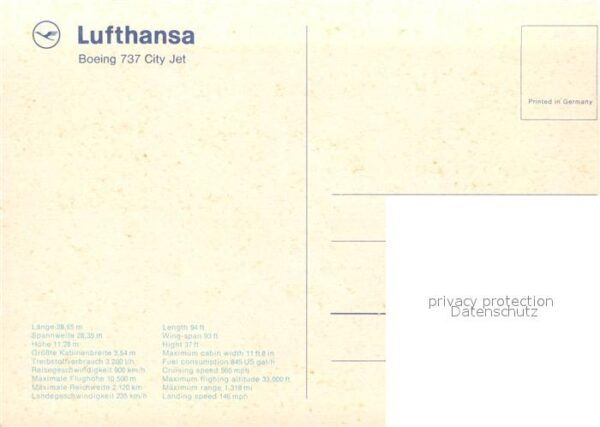 Lufthansa Boeing 737 City Jet – Bild 2