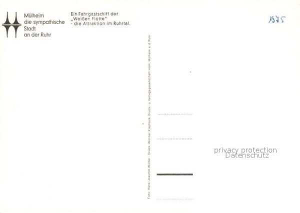 Motorschiffe Weisse Flotte Mülheim Ruhr – Bild 2
