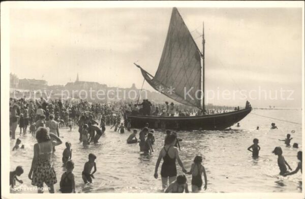 Scheveningen Strand Segelboot