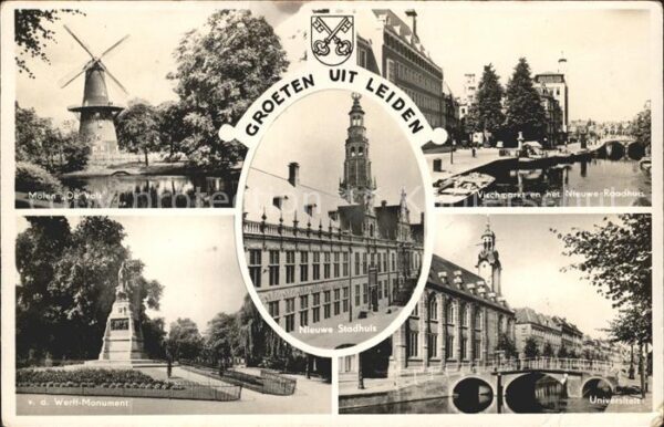 Leiden Molen De Valk Werff Monument Universite