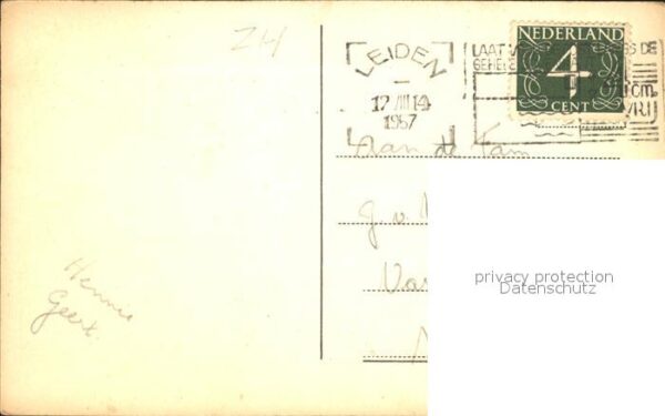 Leiden St Lodewijks Kerk Achterzijde Stadhuis – Bild 2