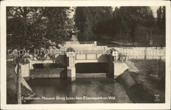Eindhoven Netherlands Brug tusschen Elzentpark en Wal
