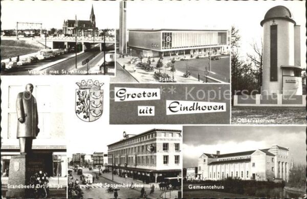 Eindhoven Netherlands Standbeeld Dr. Philips Gemeentehuis Sta