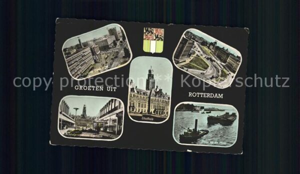 Rotterdam Maas Stadhuis Lijnbaan