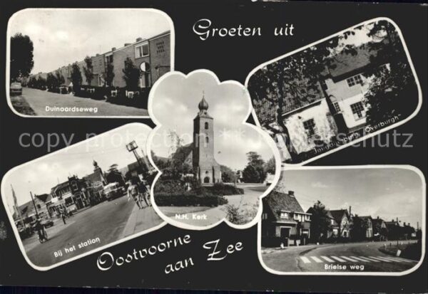 Oostvoorne aan Zee Station Kerk Brielse weg Duinoordseweg