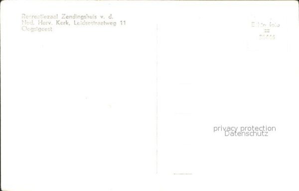Oegstgeest Recreatezaal Zendingshuis Kerk – Bild 2