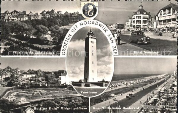 Noordwijk aan Zee  Vuurtoren Hotel Noordzee Kon Wilhelmina