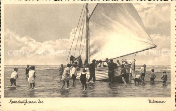 Noordwijk aan Zee  Strand Segelboot