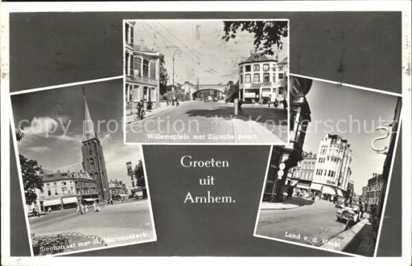 Arnhem St Martinuskerk Willemsplein Poort Land