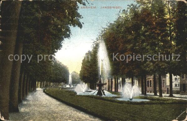 Arnhem Janssingel Fontäne Wasserspiele