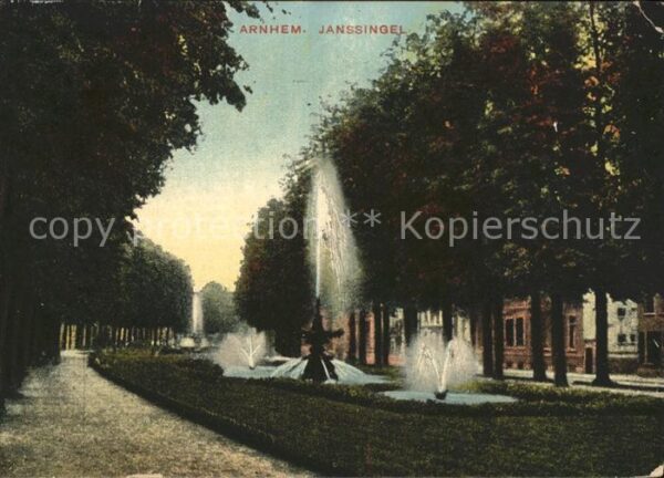 Arnhem Janssingel Fontäne Wasserspiele