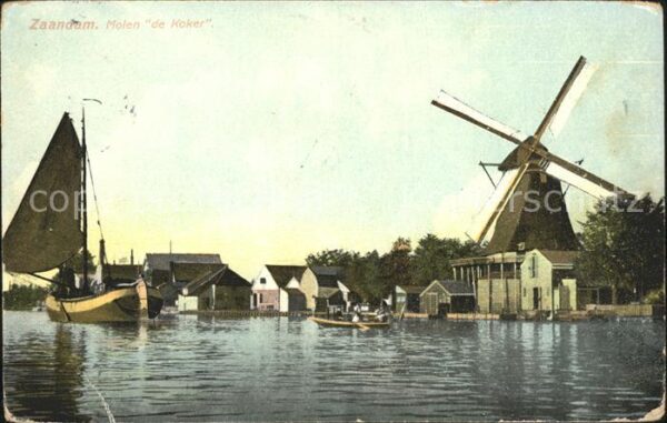 Zaandam Molen de Koker Mühle Schiff