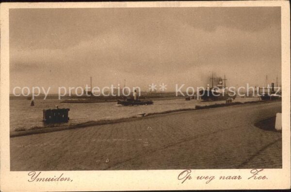 Ijmuiden Op weg naar Zee Dampfer