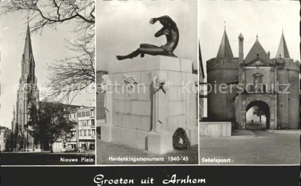 Arnhem Nieuwe Plein Herdenkingsmonument Sabels