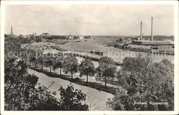 Arnhem Rijngezicht Rhein Panorama