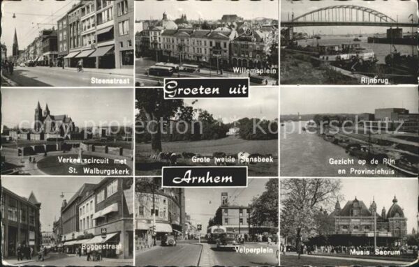 Arnhem Straat Rijnbrug Provinciehuis Musis Sac