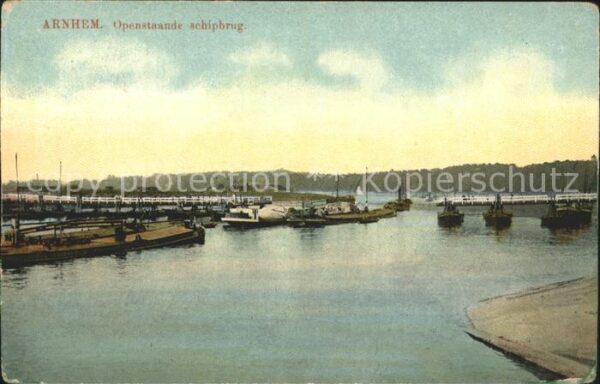 Arnhem Openstaande Schipbrug Schiffsbrücke
