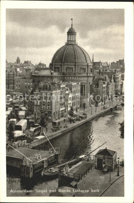 Amsterdam Niederlande Singel Ronde Lutherse kerk