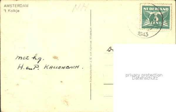 Amsterdam Niederlande Kolkje – Bild 2