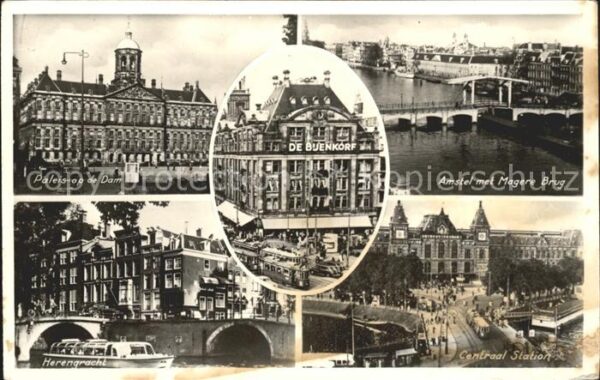 Amsterdam Niederlande De Bjenkorf Amstel Magere Brug Centraal