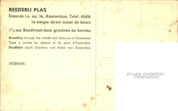 Amsterdam Niederlande Reederij Plas – Bild 2