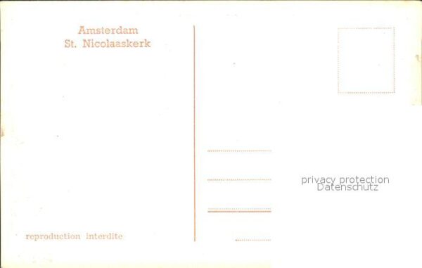 Amsterdam Niederlande St Nicolaaskerk – Bild 2