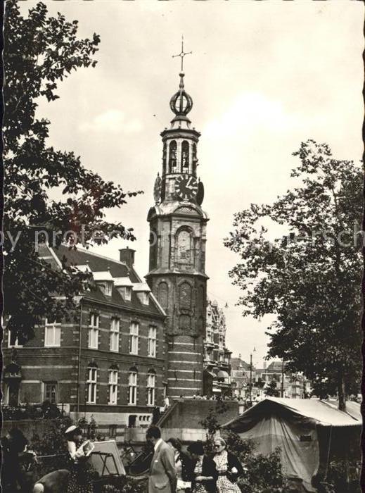 Amsterdam Niederlande Munttoren Bloemmarkt