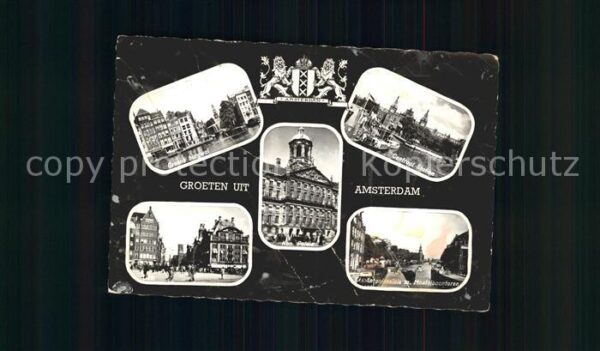 Amsterdam Niederlande Burgwal Central Station Kon Paleis
