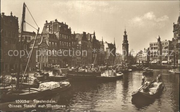 Amsterdam Niederlande Binnen Amstel Munttoren
