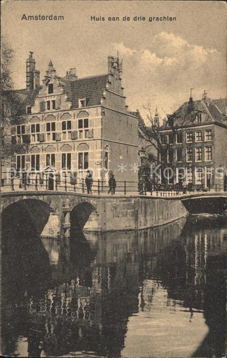 Amsterdam Niederlande Huis drie grachten
