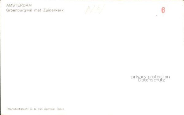 Amsterdam Niederlande Groenburgwal Zuiderkerk – Bild 2