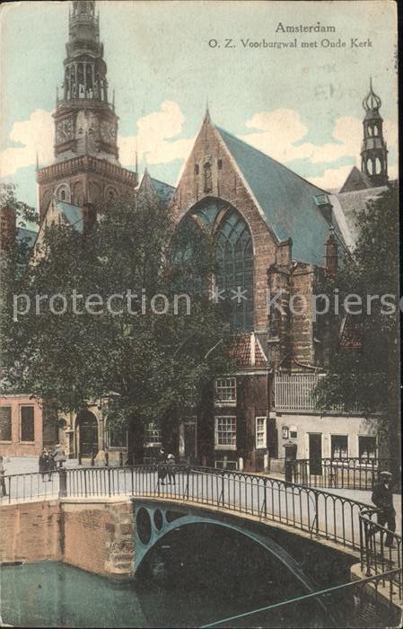 Amsterdam Niederlande Voorburgwal Kerk