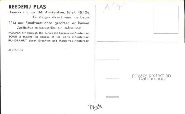 Amsterdam Niederlande Reederij Plas – Bild 2