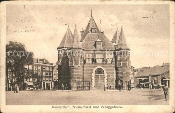 Amsterdam Niederlande Nieuwmarkt Waaggebouw