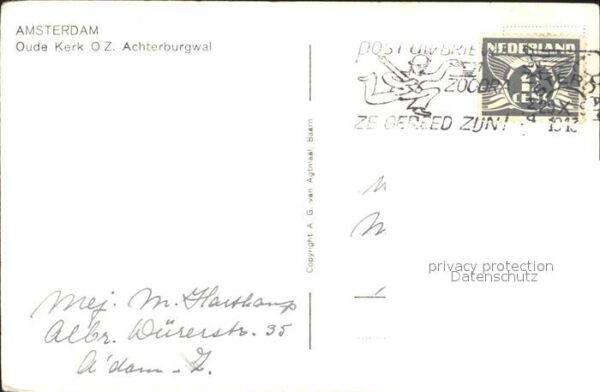Amsterdam Niederlande Kerk Achterburgwal – Bild 2