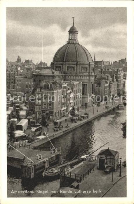 Amsterdam Niederlande Singel Ronde Lutherse kerk