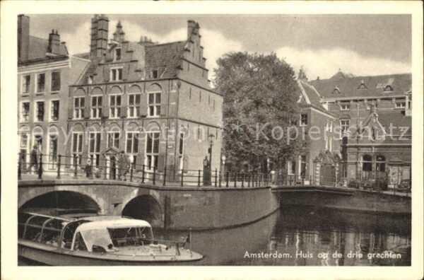 Amsterdam Niederlande Huis drie grachten