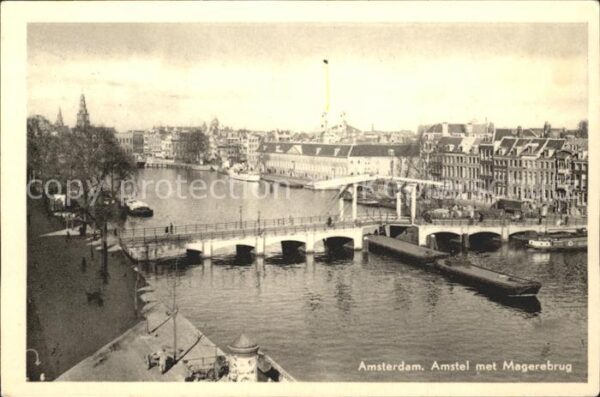 Amsterdam Niederlande Amstel Magerebrug