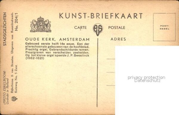 Amsterdam Niederlande Oudekerk – Bild 2
