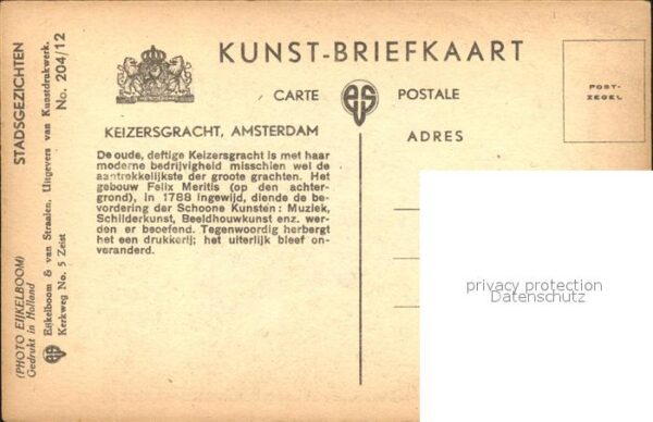 Amsterdam Niederlande Keizersgracht – Bild 2