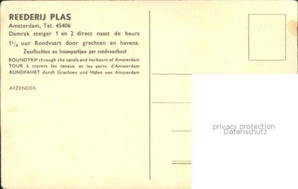 Amsterdam Niederlande Reederij Plas – Bild 2